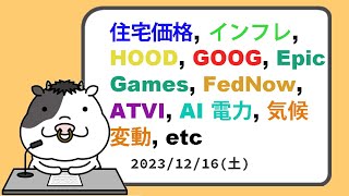 米国株への影響が考えられるニュースヘッドラインを聞き流し【20231216】 [upl. by Diskin761]