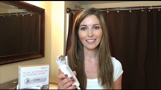 Project E Beauty Facial amp Photon Ultrasonic Device Ultrasound Treatment Demo Review [upl. by Iznekcam198]