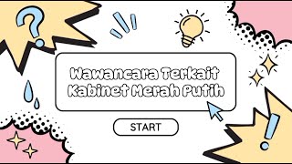 Tugas Wawancara Pancasila Mengenai Kabinet Merah Putih [upl. by Ococ]