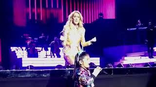 7YearOld Fan Shocks Céline Dion With Amazing Voice During Las Vegas Show [upl. by Aym]