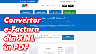 Convertor gratuit efactura din XML în PDF sau JSON [upl. by Gilboa489]