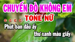 Karaoke Chuyến Đò Không Em Tone Nữ Nhạc Sống Mới Dễ Hát Nhất  Karaoke Đệ Nhất [upl. by Arihsay]