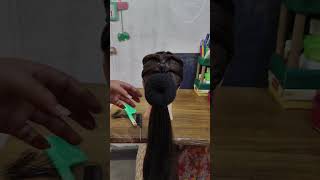 Beautiful low bun hairstyle  Shorts  shorts video [upl. by Aronoel354]