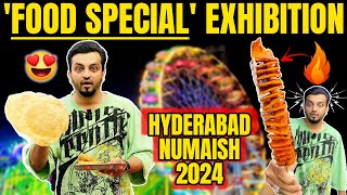 FOOD SPECIAL NUMAISH EXHIBITION WITH PRICE  HYDERABAD 2024 TOUR  HYDERABADI VLOG  WTF [upl. by Roxanna680]