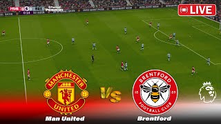 🔴MANCHESTER UNITED vs BRENTFORD  LIVE  Premier League 2024  Full Match  PES Game Simulation [upl. by Duke]