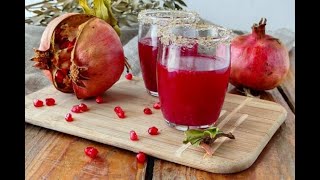 Homemade Pomegranate Juice [upl. by Elleval531]