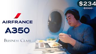 The BEST FOOD in the skies 234 Business Class on Air France  YYZCDG  A350 [upl. by Eneli52]