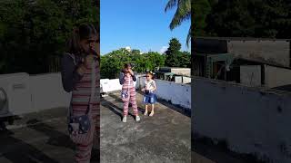 kiteflying Kanjari and Ashmita kite youtubeshorts youtubeshort childrensparty shortvideo [upl. by Ymer740]