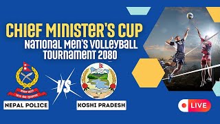 National Mens Volleyball Tournament 2080  NPC Vs Koshi  LIVE [upl. by Atinoj]