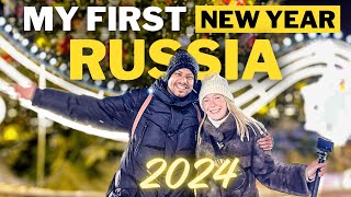 First Time Celebrated Russian New Year 2024 🇷🇺 [upl. by Rednael]