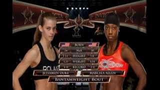 Jessamyn Duke 10 vs Marciea Allen 10 Invicta FC 3 [upl. by Aznecniv145]