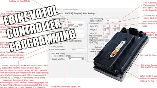 Votol Em Controller Programing em100 em150 em200 electric e bike [upl. by Zsuedat]