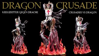 Dragon Crusade  Kreuzritter gegen Drache  Crusader vs Dragon  Skulptur  Unboxing amp Review [upl. by Nirtiak654]