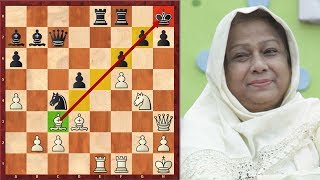 74 Years Old Rani Hamid Has Participated In 18 Chess Olympiads And This Is Her Game [upl. by Sivel814]