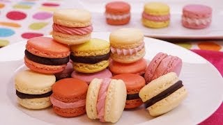 French Macarons Recipe How To Make French Macarons Step by Step Dishin With Di  135 [upl. by Chastity611]