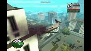 Gta San Andreas Plane amp Helicopter Crash [upl. by Ogait]