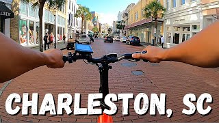 Riding My Sondors Fold X Electric Bike Through Downtown Charleston South Carolina [upl. by Najar]