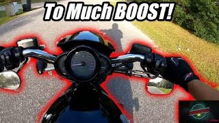 TURBO HARLEY V ROD TEST HITSFIRST RIDE TURBO HARLEY MOTO VLOGS [upl. by Annaiek]