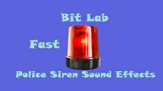 Police Siren Sound Effects with Variations Fast Slow [upl. by Linus]