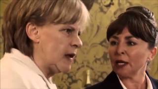 Merkel Singing  Tracey Ullmans Show [upl. by Koetke]