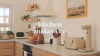 Kitchen Makeover  Upgrade Ikea kitchen to a cozy bright space  DIY home cafe [upl. by Barcellona]