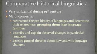 Overview of Comparative Linguistics [upl. by Aiekam]