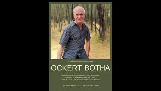 Gedenkdiens vir Ockert Botha [upl. by Fredi]