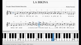 PARTITURA LA BIKINA [upl. by Ynad340]