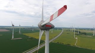 Wind farm Altentreptow  Enercon E126EP8 wind turbines [upl. by Yi]