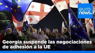 Georgia suspende las negociaciones de adhesión a la UE hasta finales de 2028 [upl. by Reffinej]