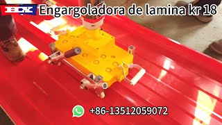 Engargoladora de lamina kr 18 precio roladora kr 18 [upl. by Atinor]