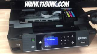 How to change the ink cartridges on an Epson xp442 printer [upl. by Akym]