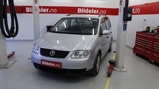 VW Touran Hvordan bytte motorolje og oljefilter 19 TDI [upl. by Jereme]