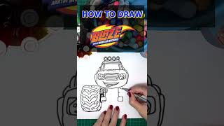 🚘HOW TO DRAW BLAZE from Blaze and the Monster Machines🚘 [upl. by Eihctir]