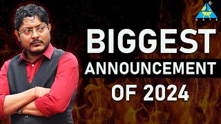 BIGGEST announcement of 2024 umeshdhande gate2025 gate2026 [upl. by Jariah322]