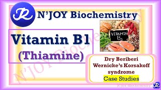 7Vitamin B1Thiamine Water Soluble vitamin Vitamins BiochemistryNJOYBiochemistry [upl. by Atteoj]