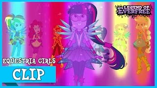 The Mane 7 Defeat Gloriosa  MLP Equestria Girls  Legend of Everfree HD [upl. by Hyman647]