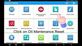 LAUNCH X431 PAD V Elite MAN Truck Oil Maintenance Reset [upl. by Loyce]