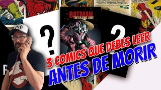 3 COMICS QUE DEBES LEER ANTES DE MORIR [upl. by Leuas]