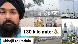 Pind chhajli to Patiala 130 kilo miter 🚴  Long ride  Lvi chhajli vlogs cycling [upl. by Yarrum]