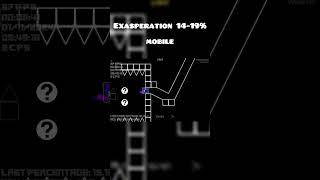 MOBILE Exasperation 1419 geometrydash gddemon gdlayout extremedemon gameplay demonlevel [upl. by Emelda]