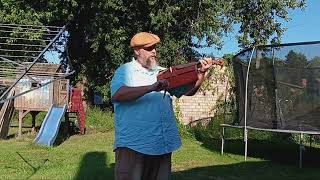 Angeline The Baker on homemade cigar box fiddle [upl. by Penni685]