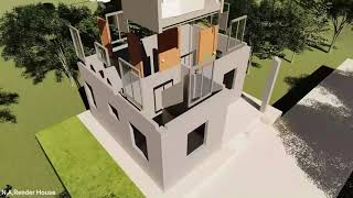 3D Animation Construction Phasing Simulationhome sketchup 3danimation interior architecture [upl. by Hillhouse]