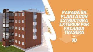 Parada en Planta con estructura exterior por fachada trasera Excelsior [upl. by Tiffie]