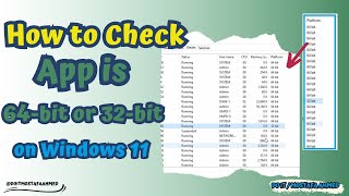 How to Check if an App is 64bit or 32bit on Windows 11 10 doitmostafa [upl. by Alleahcim46]