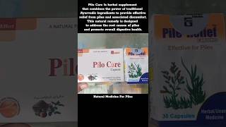 Natural Medicine For Piles  Pilo Care Capsule  Pile Relief Capsule  meditation medicine [upl. by Harriott]