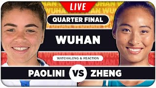 PAOLINI vs ZHENG • WTA Wuhan 2024 QF • LIVE Tennis Watchalong Stream [upl. by Wilmette871]