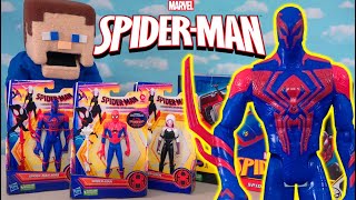 Spiderman Across the Spiderverse 2 Movie Figures  Marvel Legends Spiderman 2099 Toys Unboxing [upl. by Weslee905]