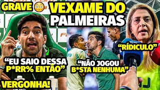 A ATITUDE REVOLTANTE DE JOGADOR QUE DEIXOU ABEL FERREIRA PT0 NA ENTREVISTA E LEILA SE IRRITA COM [upl. by Akieluz741]