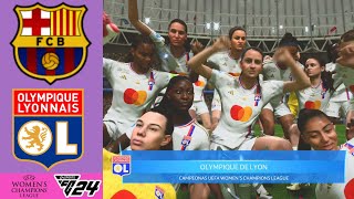 BARCELONA  OLYMPIQUE DE LYON  FINAL UEFA WOMEN´S CHAMPIONS LEAGUE 2023  EA SPORTS FC™ 24 [upl. by Naivat252]